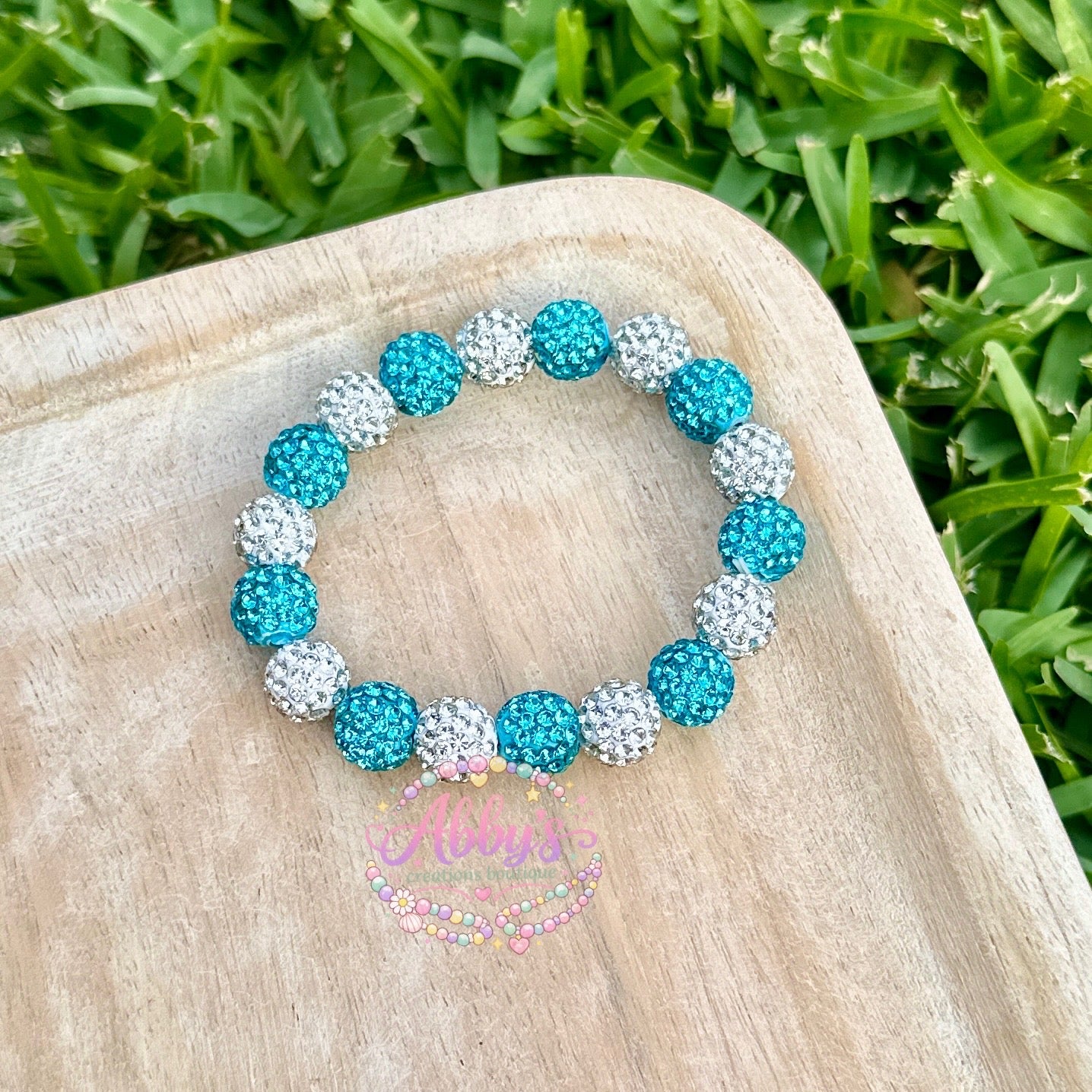 BLUE & WHITE DRIP BRACELET