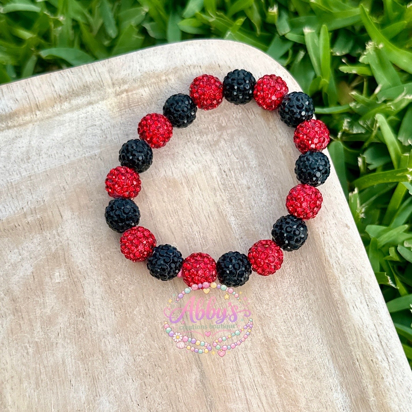 BLACK & RED DRIP BRACELET
