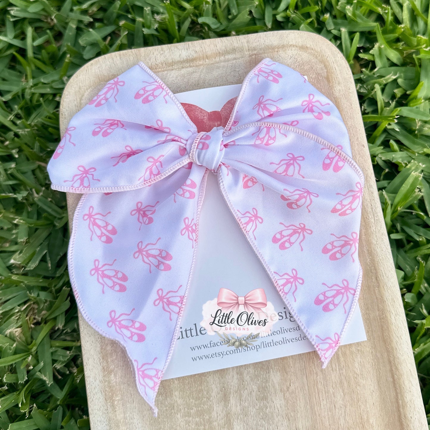 BALLET SHOES LARGE SOPHIE BOW