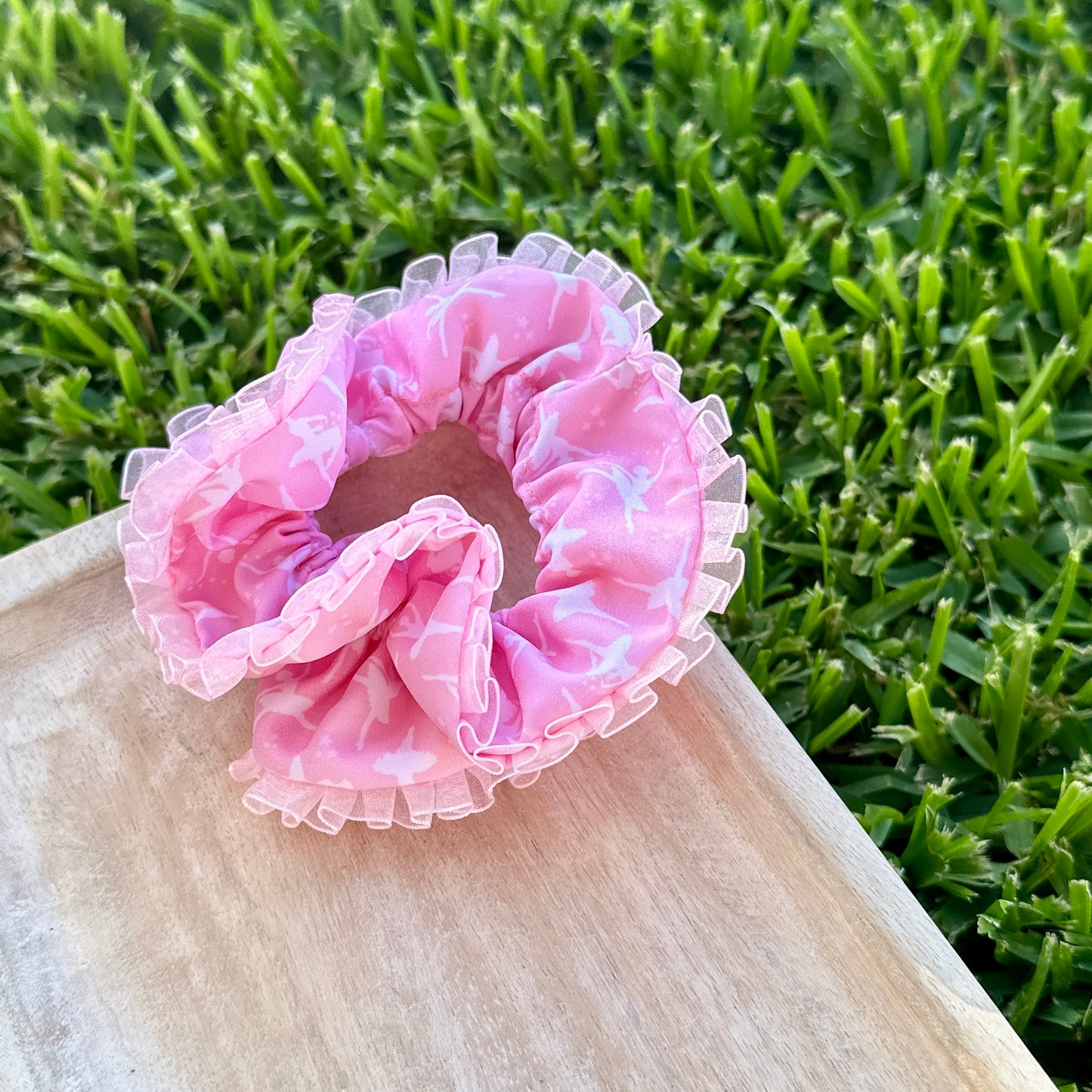 PINK BALLERINA FLUFFY SCRUNCHIE