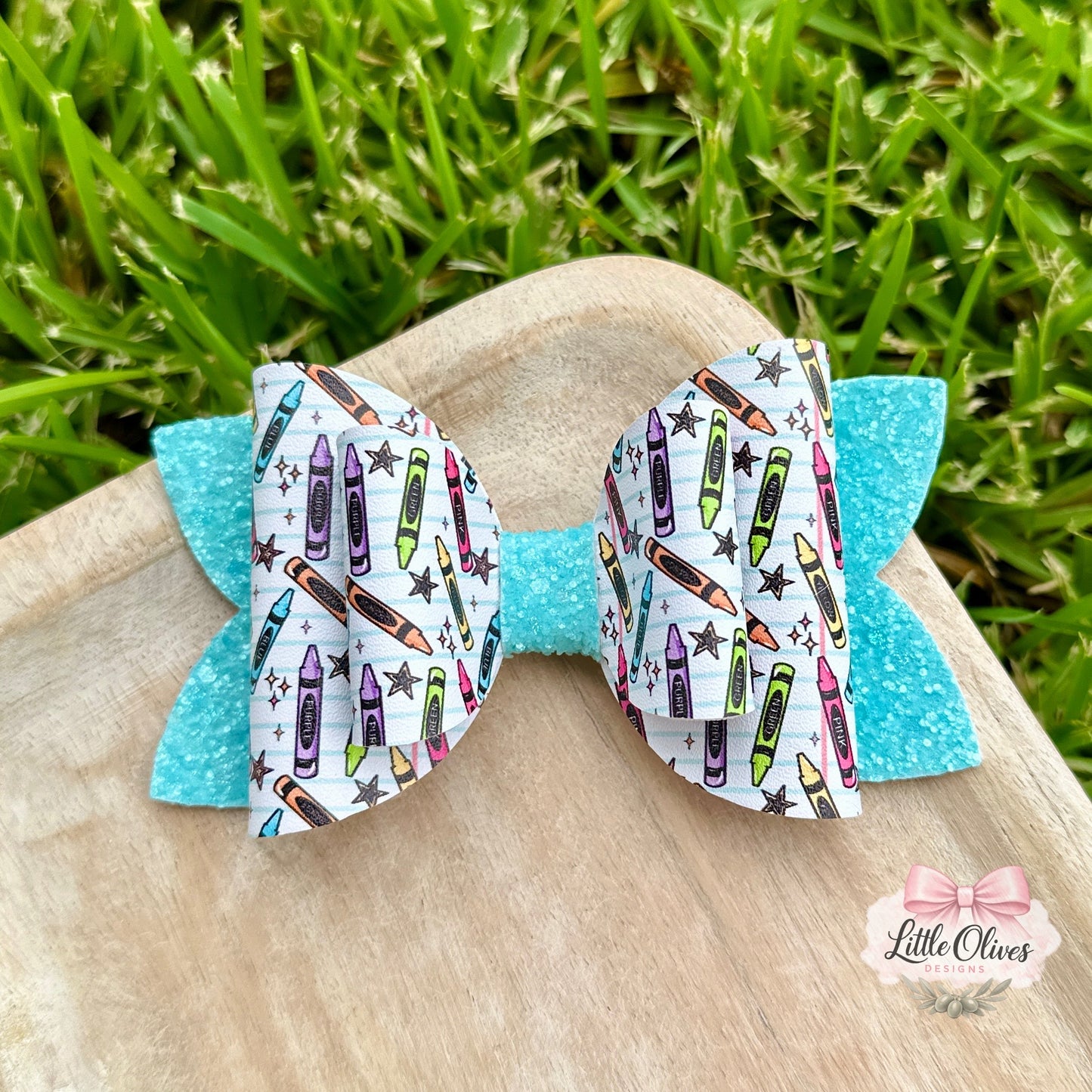 CUTE CRAYONS BOW