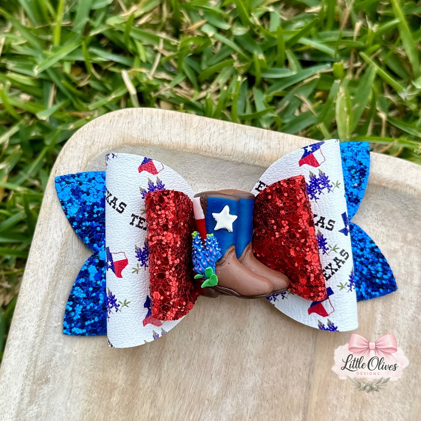 TX BLUEBONNET BOOTS CLAY BOW