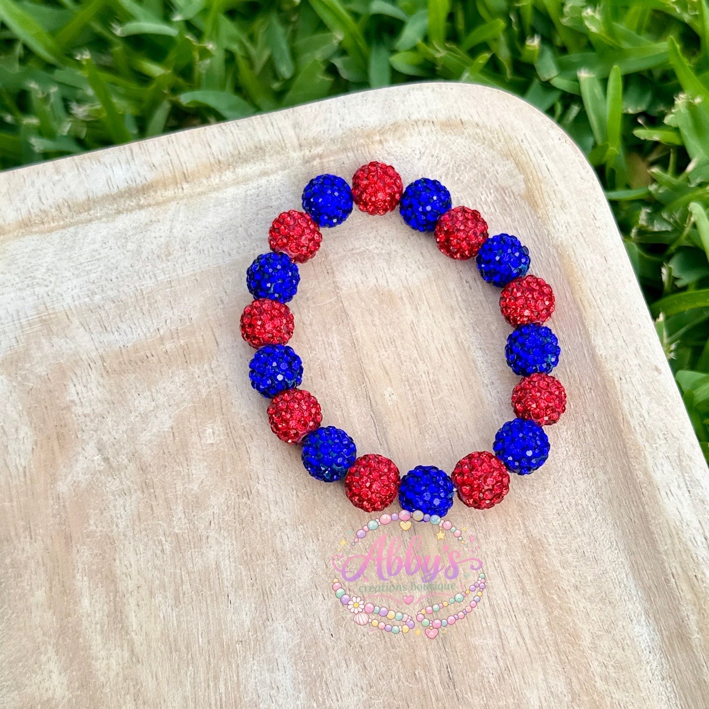 RED & BLUE DRIP BRACELET