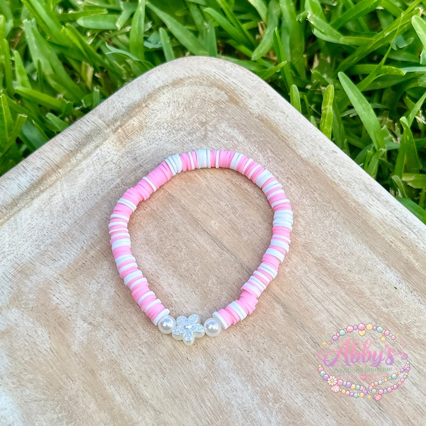 PINK FLOWER BRACELET