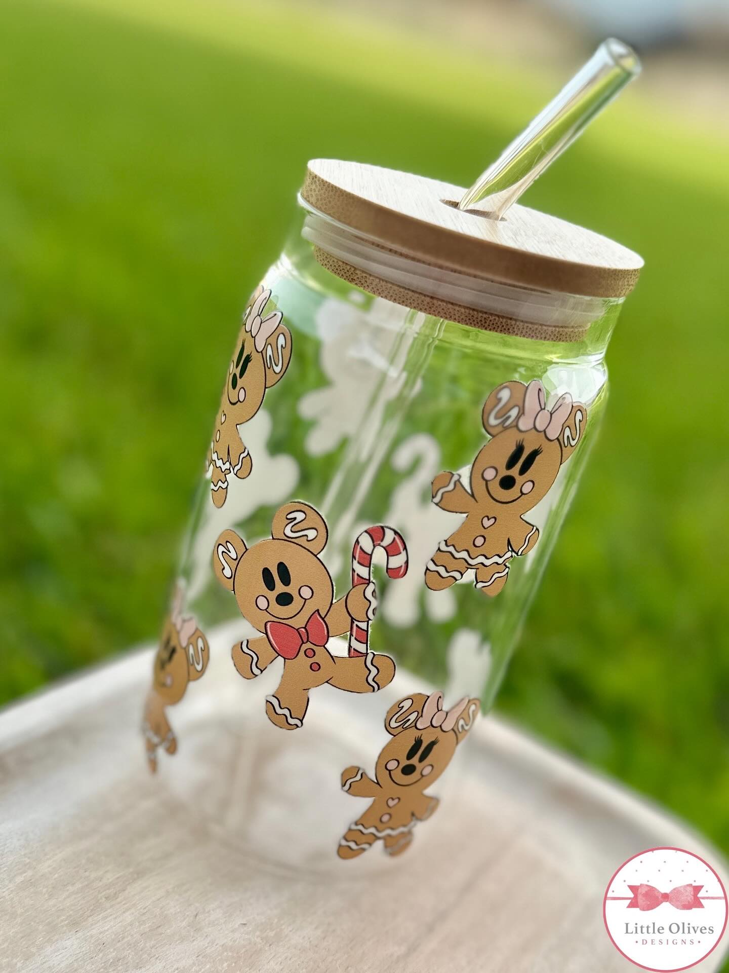 GINGER MOUSE GLASS CUP