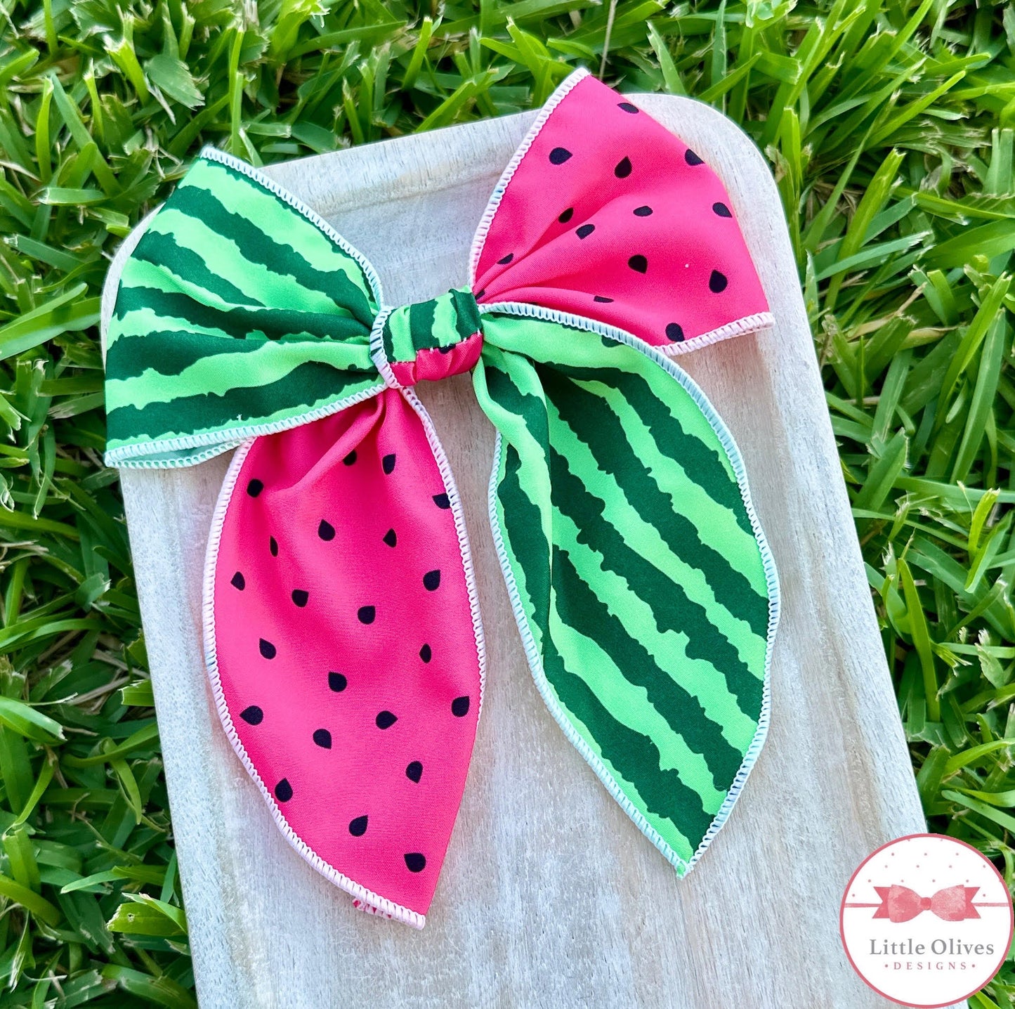 WATERMELON LARGE SOPHIE BOW