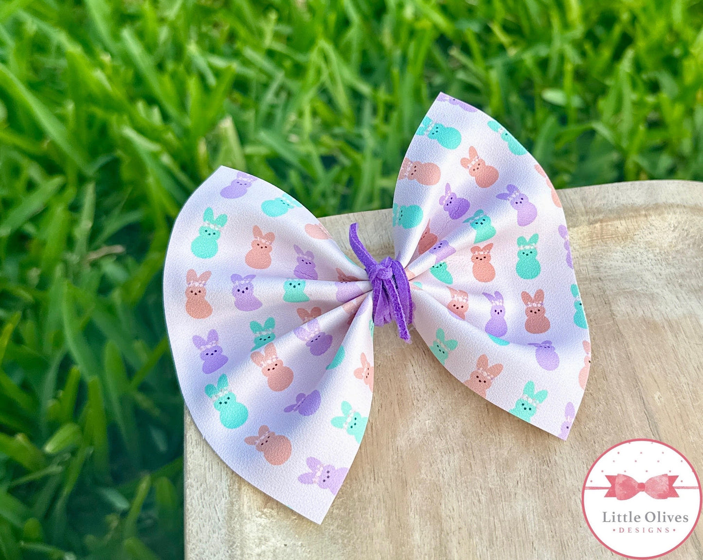 FLORAL CROWN BUNNES PINCH BOW