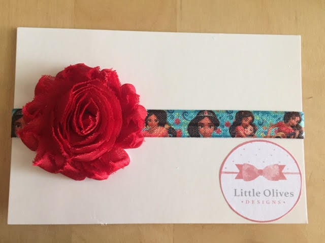 Red dress magical princess headband