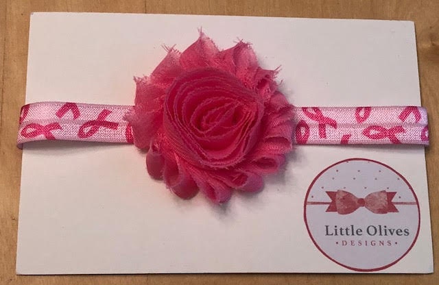 Awareness - Breast Cancer - Pink Ribbon headband