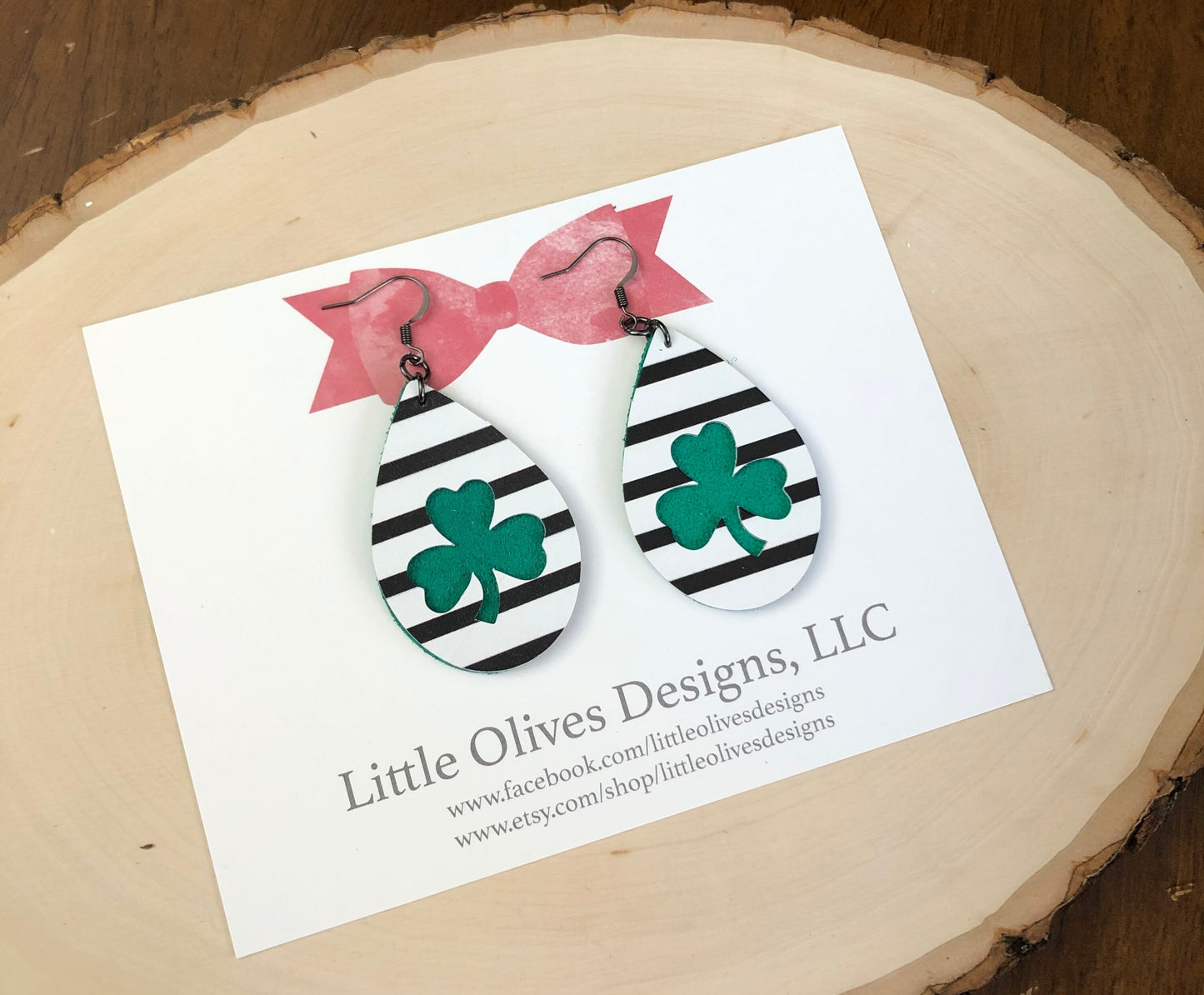 Shamrock cutout earrings