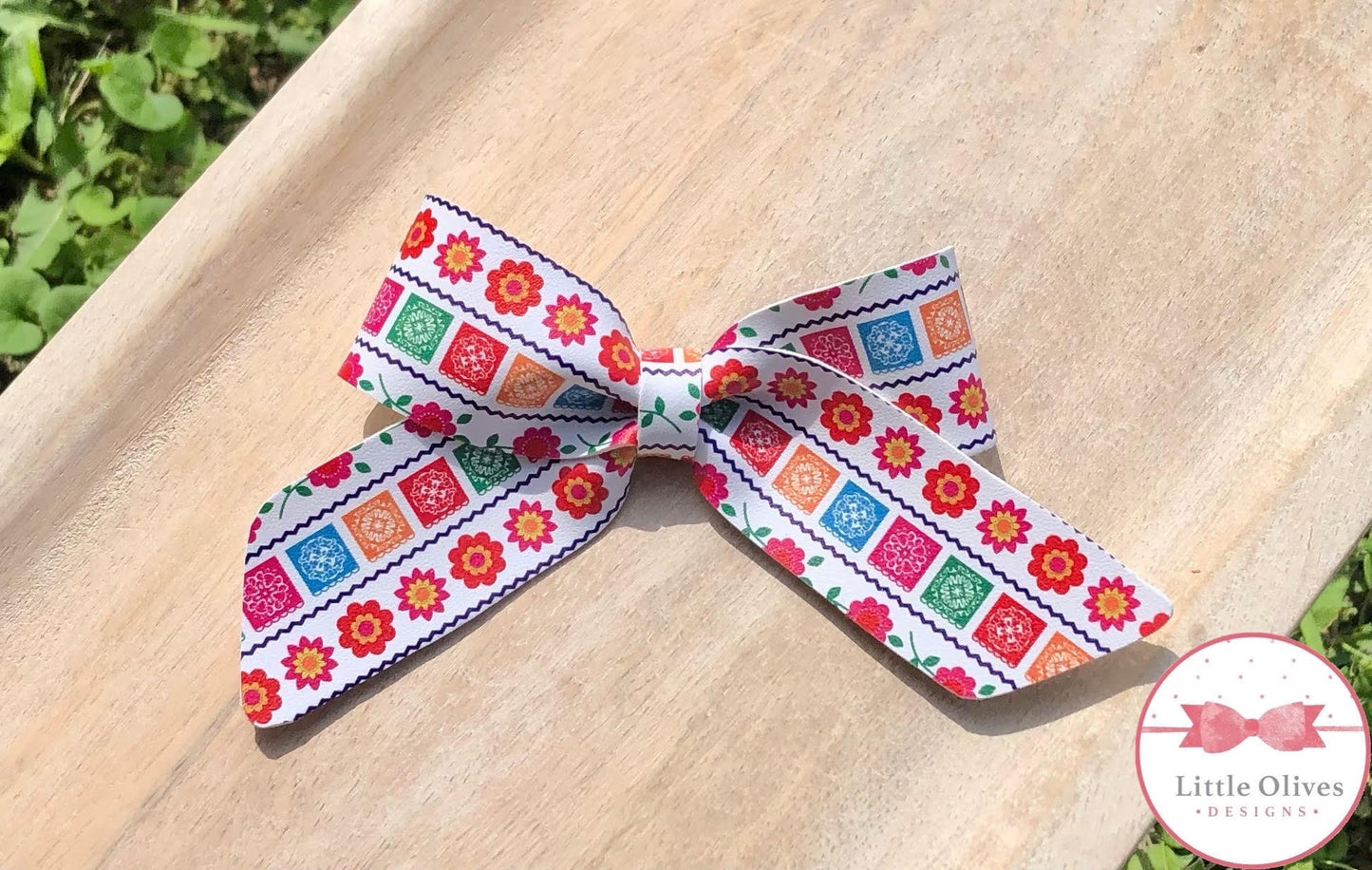 paper banner Elliott bow - Cinco de Mayo bow
