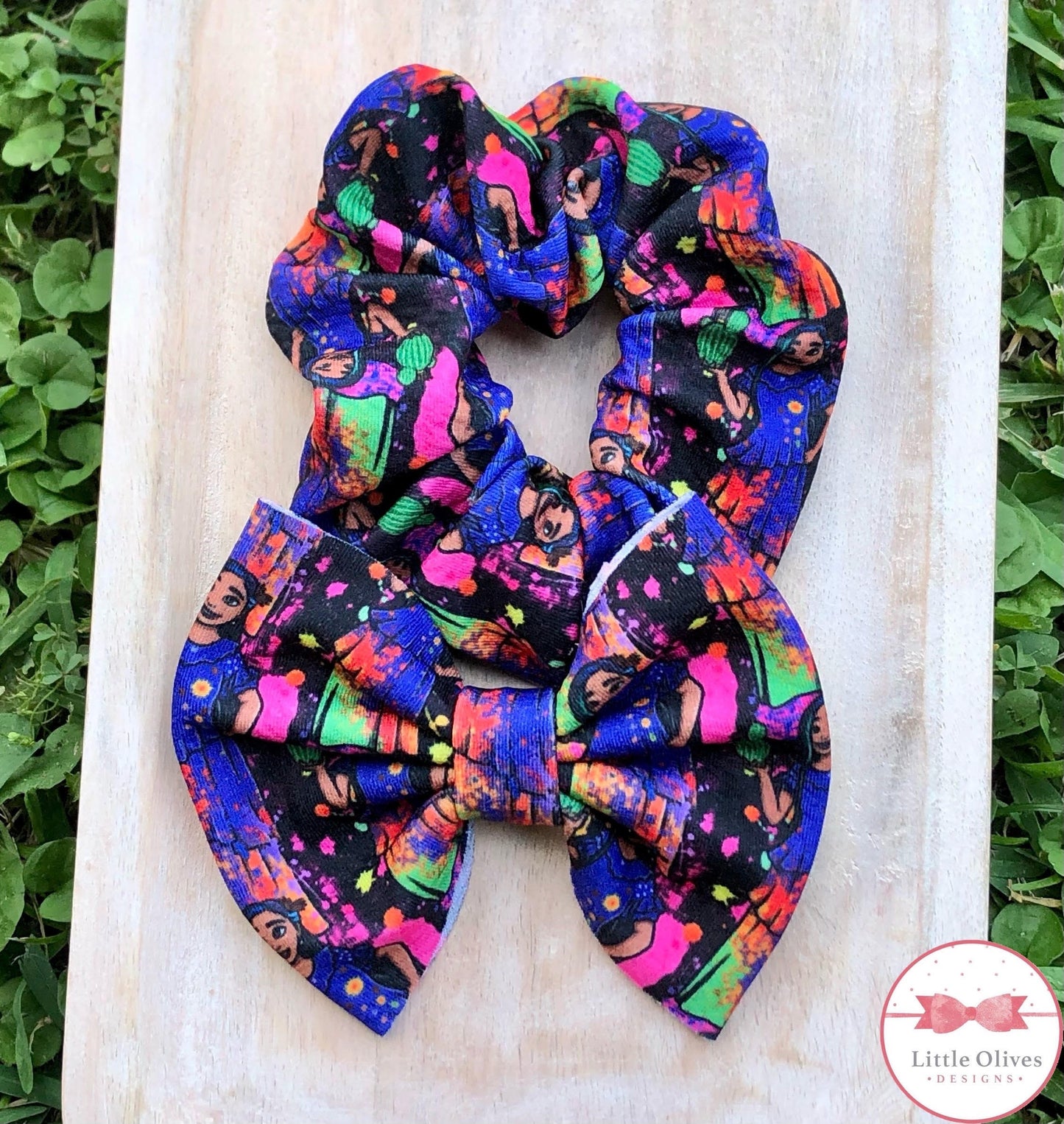 cactus flower sister inspired scrunchie or bow