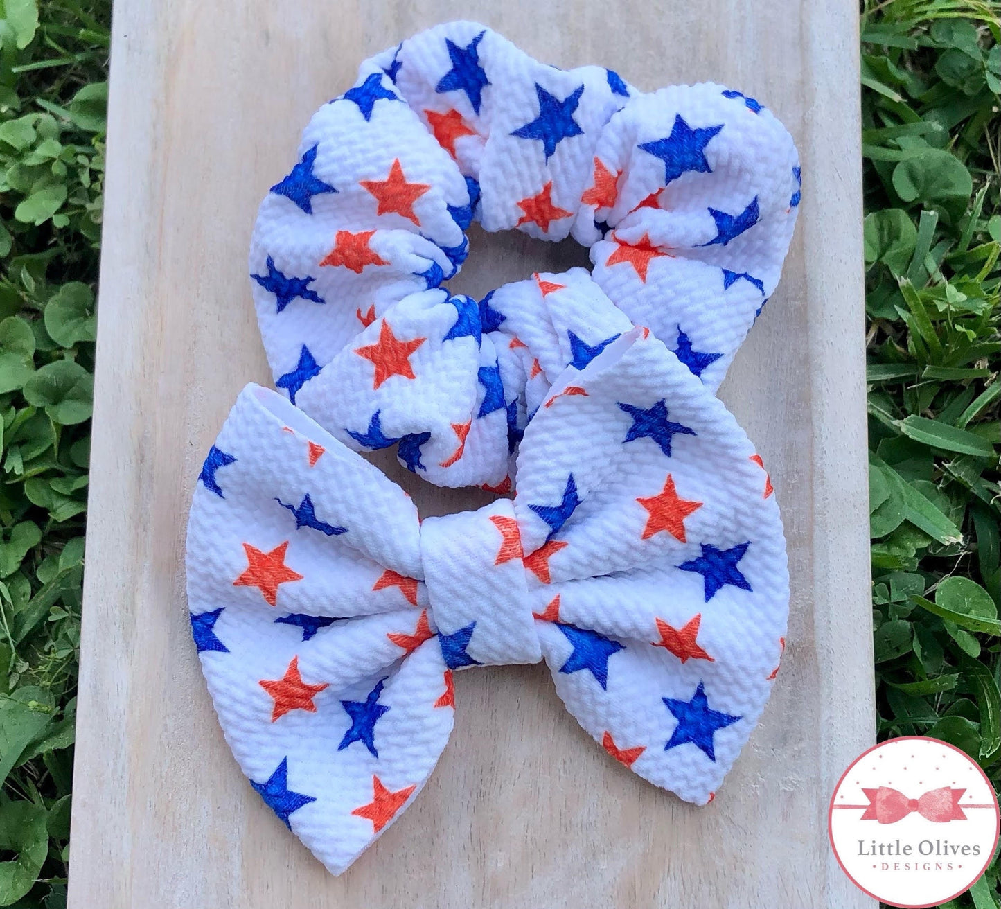 USA stars scrunchie or bow