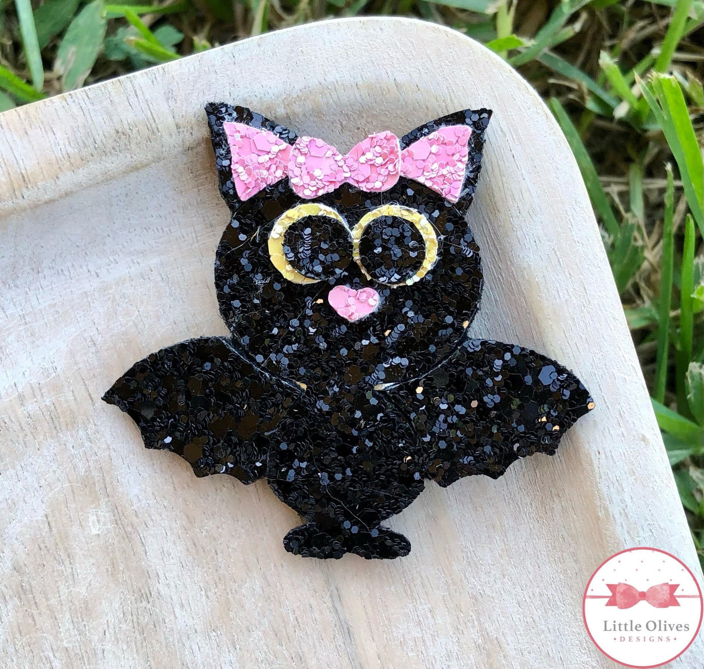 Halloween bat snap clip