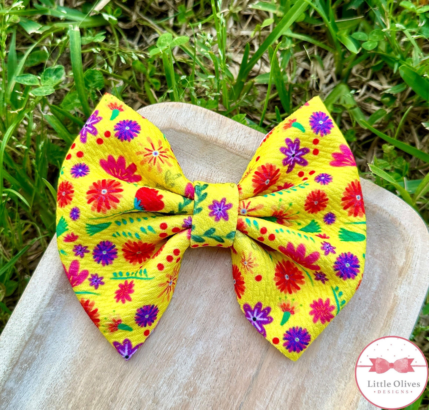 Floral fiesta bow