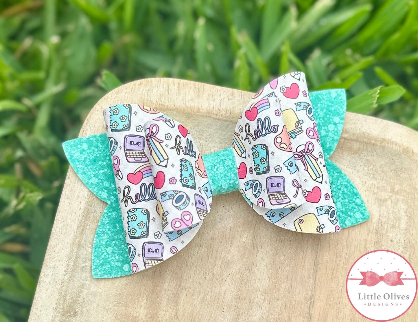 SCHOOL SUPPLIES BOW