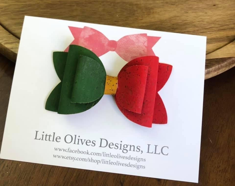 PORTUGAL FLAG CORK BOW - DOUBLE