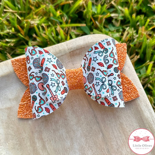 TS LIFE AS A SHOWGIRL BOW - WHITE