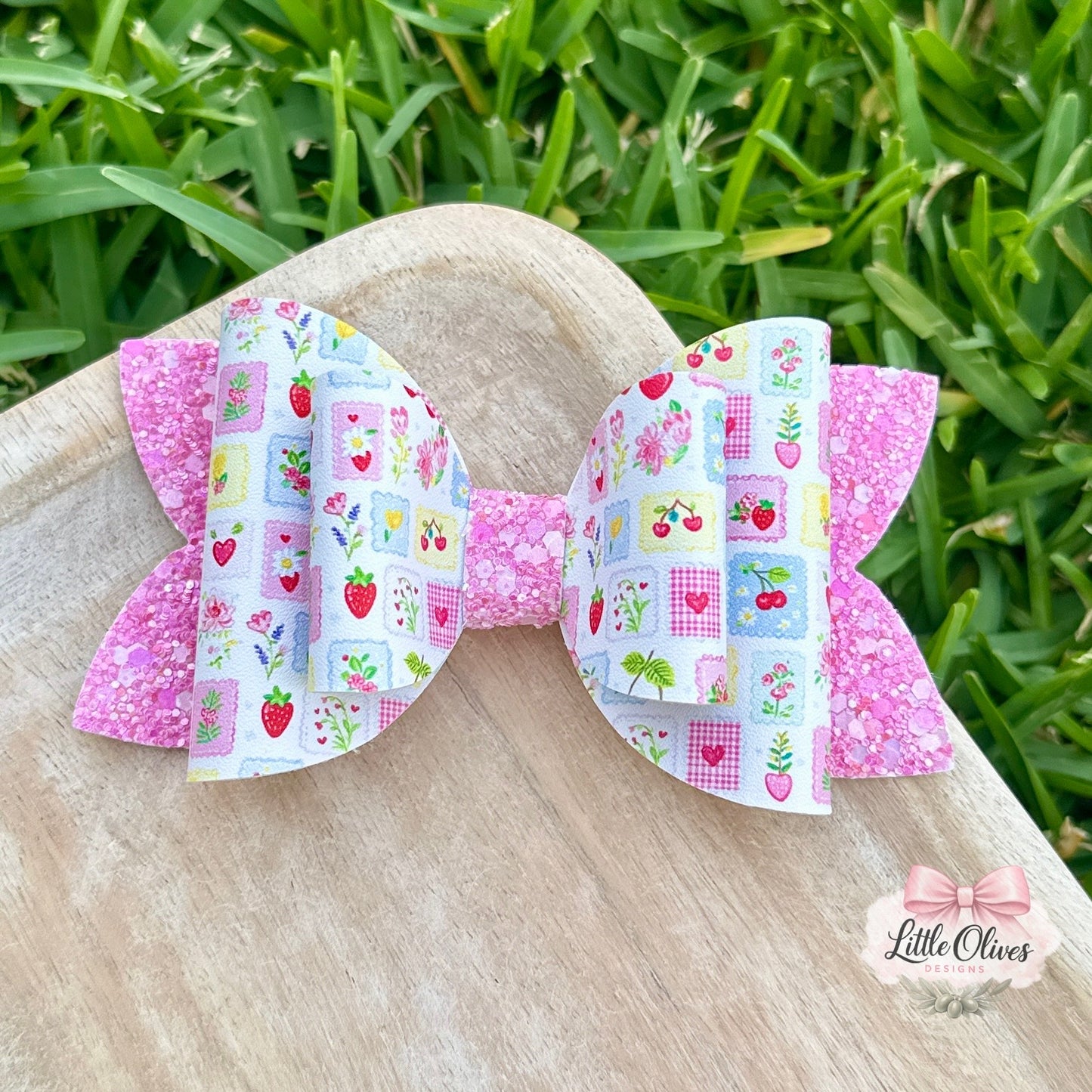 BERRY SWEET PATCH BOW
