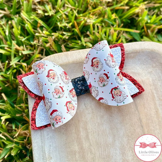 VINTAGE SANTA BOW