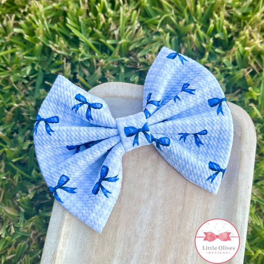 BLUE BOWS BOW