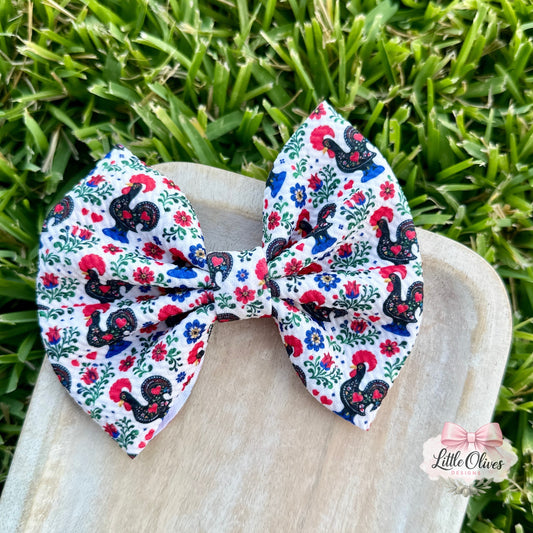 VIANA ROOSTER BOW OR SCRUNCHIE