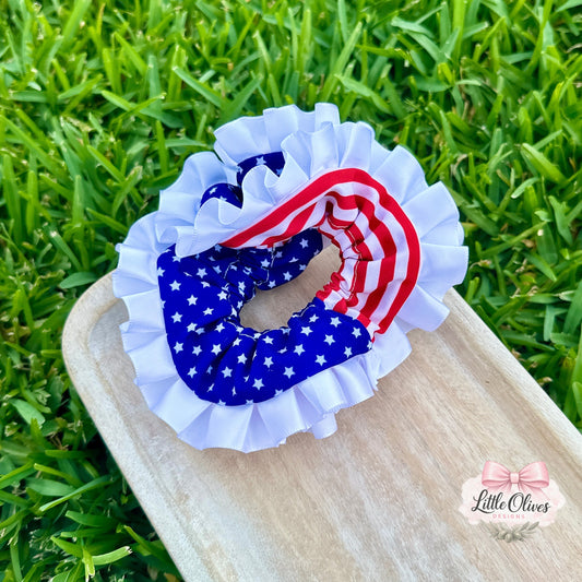 USA RUFFLE XL SCRUNCHIE