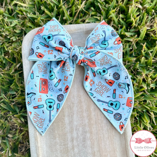 SHOW GIRL GREEN SOPHIE BOW