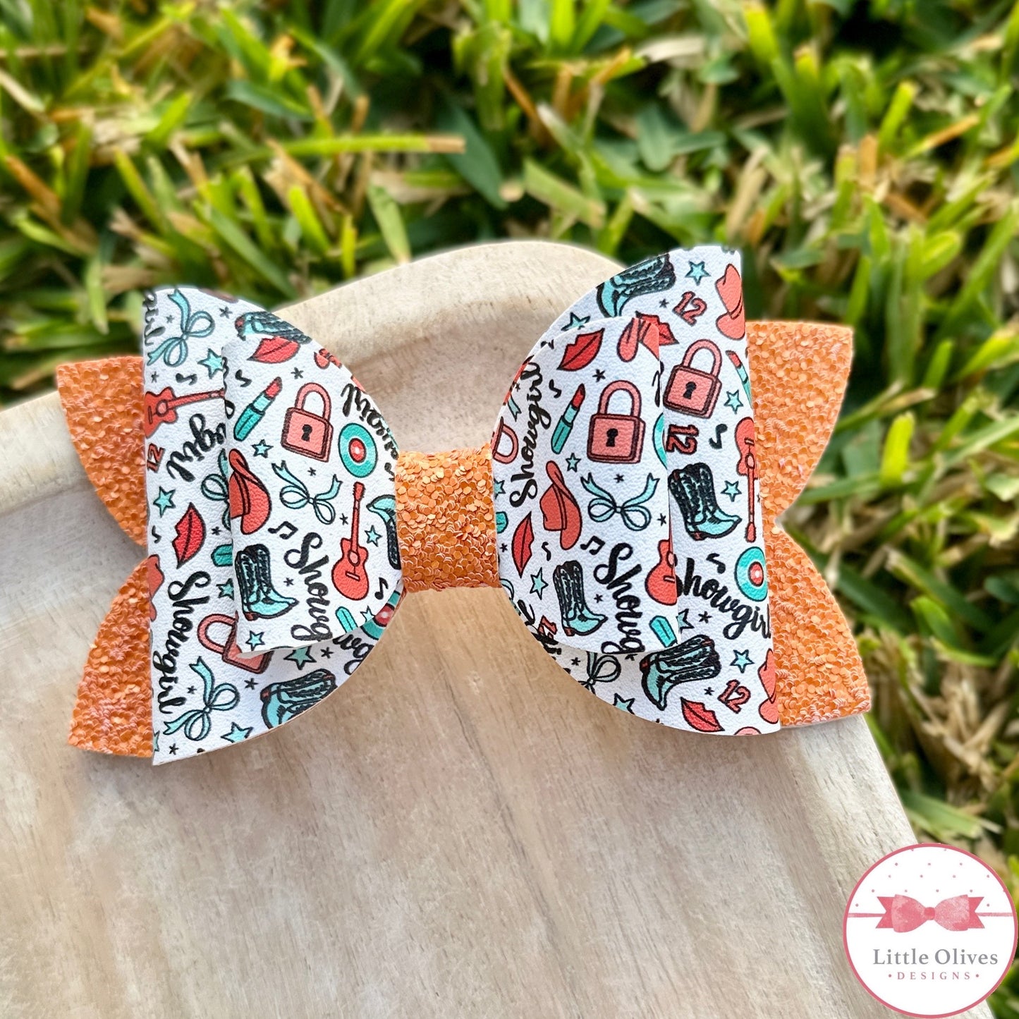 TS WHITE SWIFTY SHOWGIRL BOW