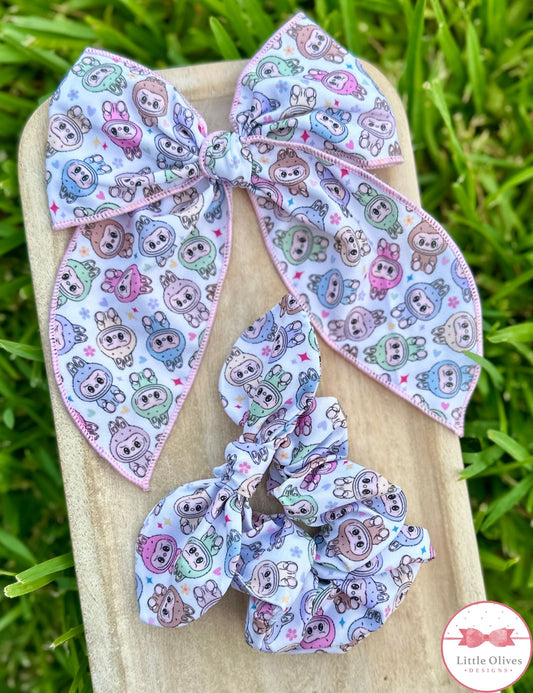 LBB DOLLS LARGE SOPHIE BOW OR SCRUNCHIE