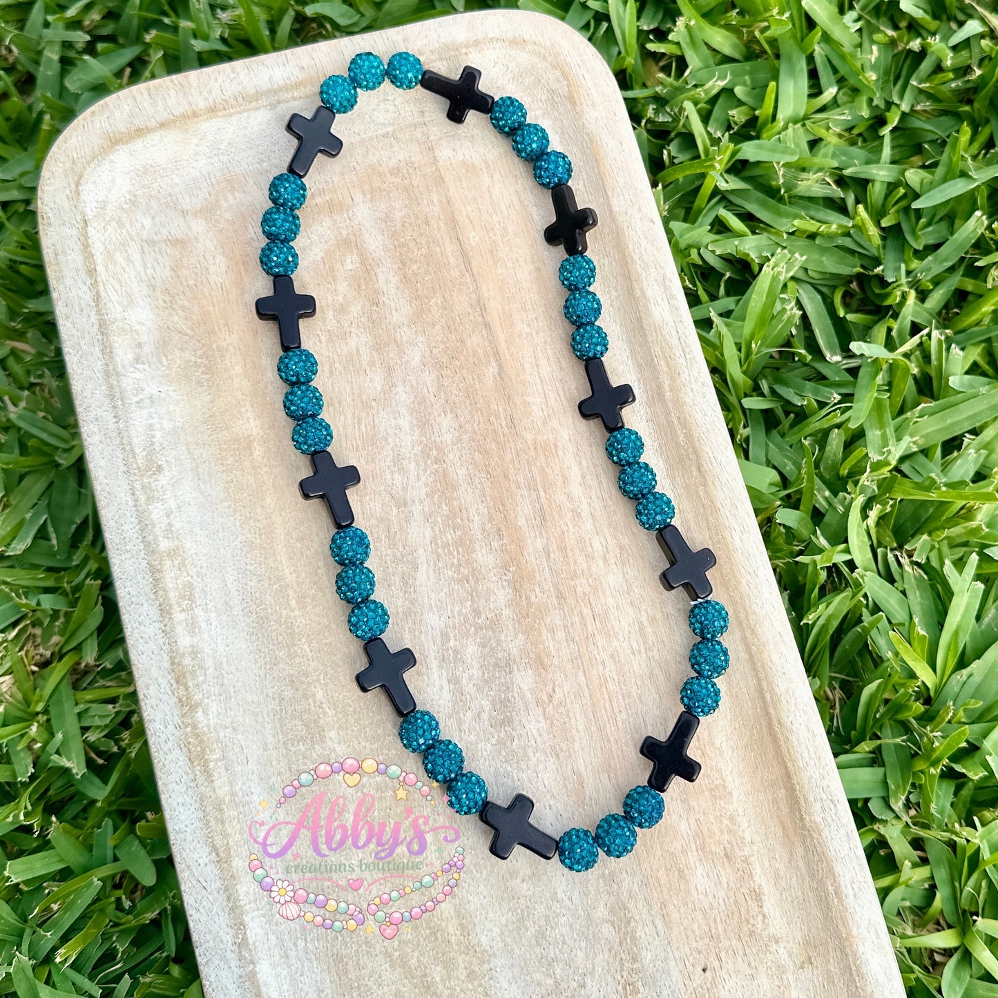 TEAL CROSS DRIP