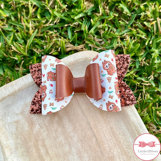 CUTE SCARY GINGER DOLL BOW