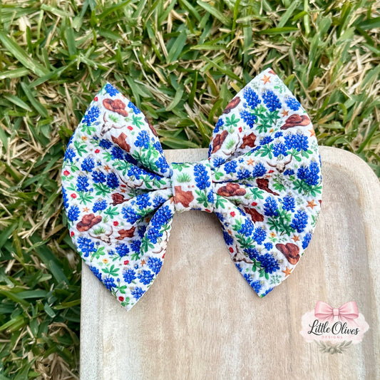 BLUEBONNET COWBOY BOW