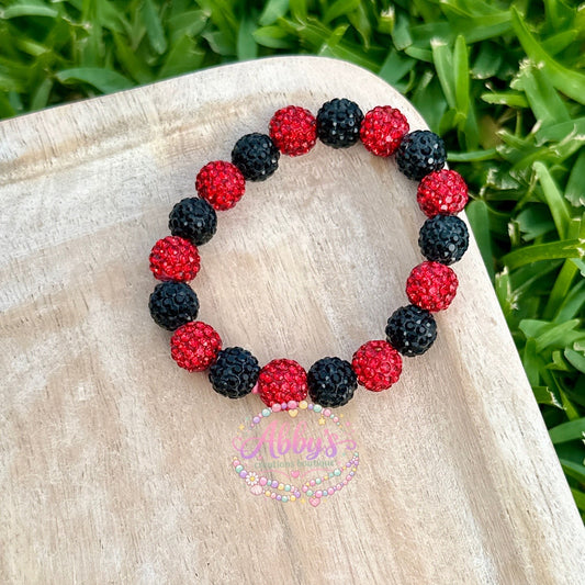 BLACK & RED DRIP BRACELET