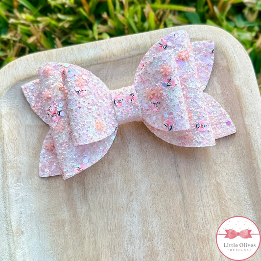 PINK SNOWMAN GLITTER