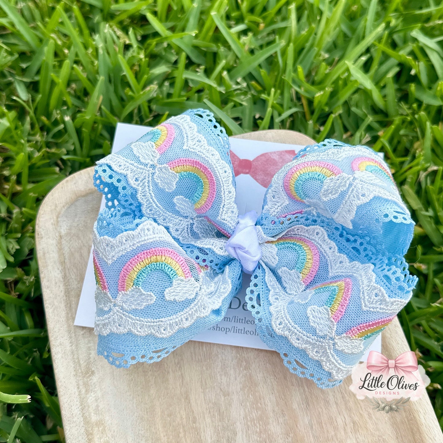 BLUE RAINBOW BOUTIQUE BOW