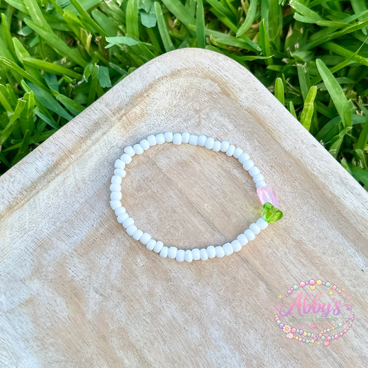 WHITE TULIP BRACELET