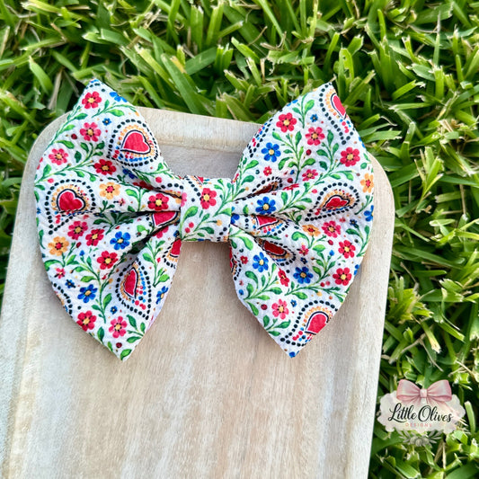VIANA CREAM BOW OR SCRUNCHIE
