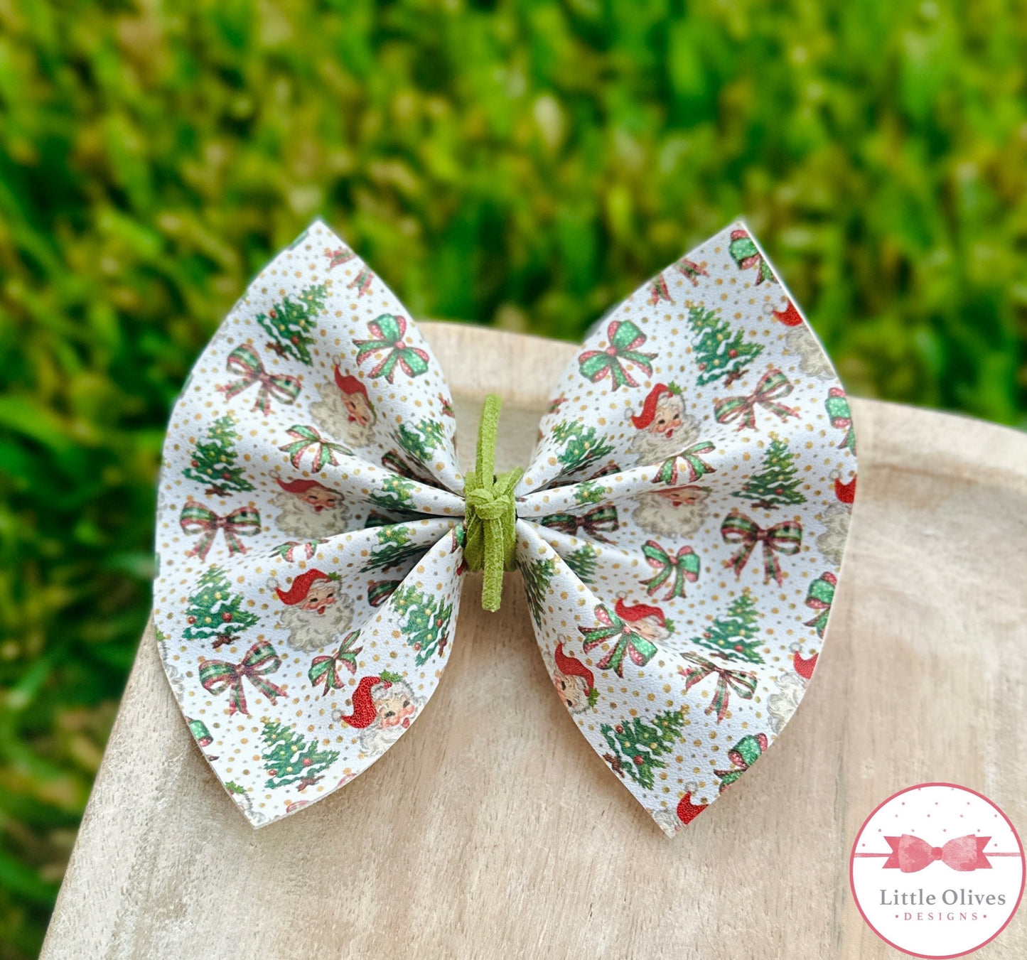 VINTAGE SANTA PINCH BOW