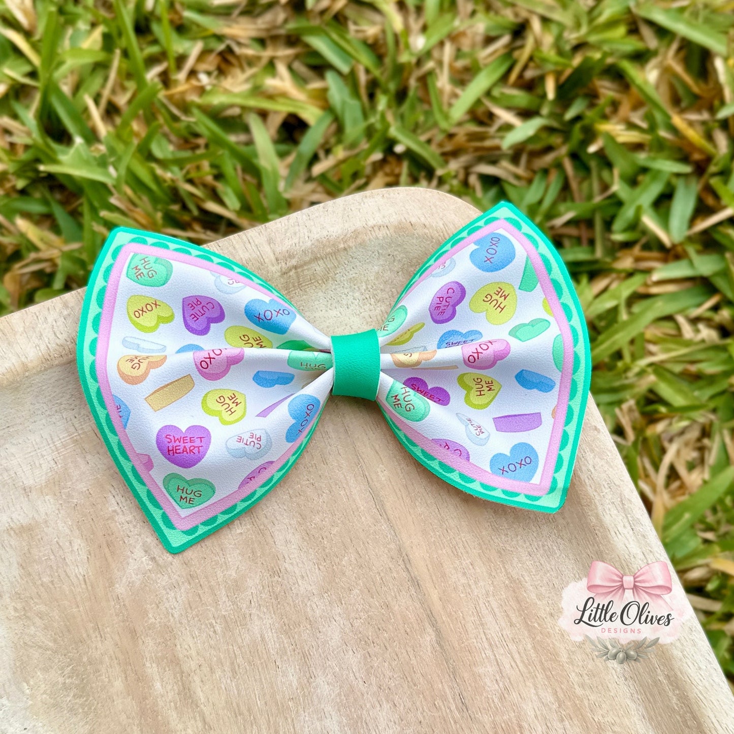 CONVO HEARTS FRAME PINCH BOW