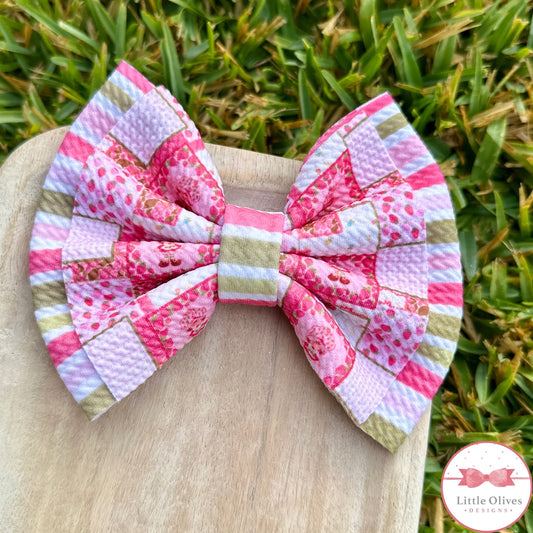 STRAWBERRY GIRL BOW