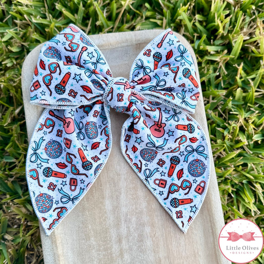 SHOW GIRL WHITE SOPHIE BOW