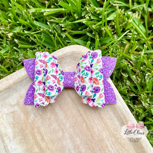 SUMMER FLORAL BOW