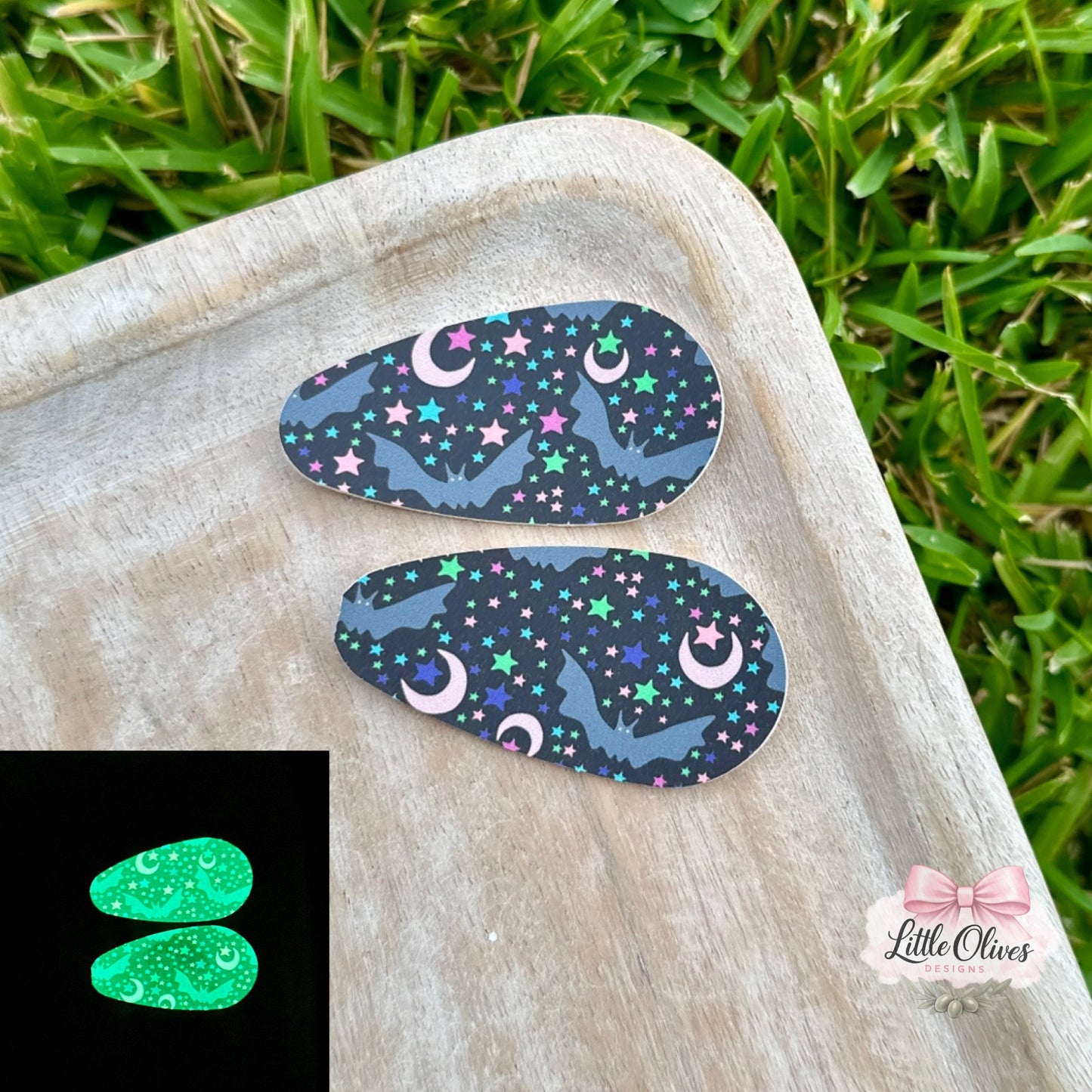 BAT GLOW IN THE DARK SNAP CLIP