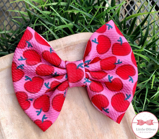 RED APPLES BOW