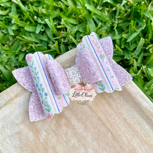 VINTAGE FLORAL BOW