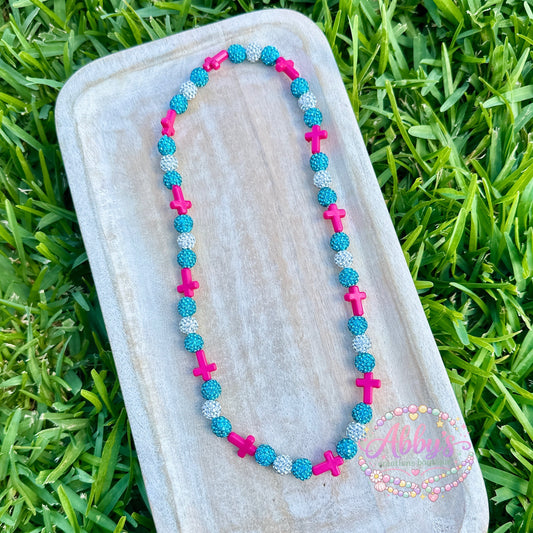 HOT PINK CROSS DRIP