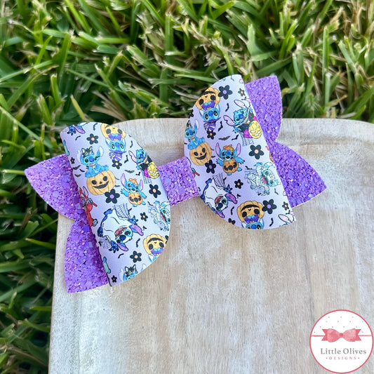 CUTE & SCARY STITCH BOW