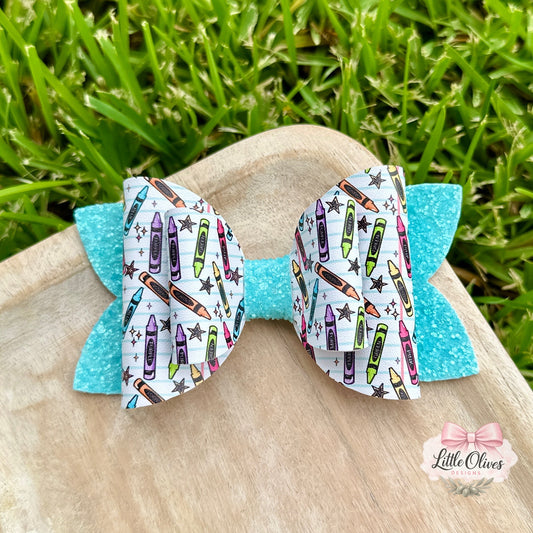 CUTE CRAYONS BOW