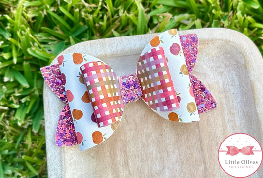 BERRY SHADE APPLES BOW